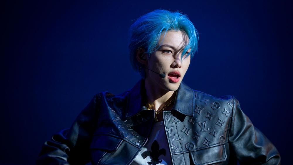 Феликс с группой Stray Kids на фестивале Lollapalooza Paris, 21 июля 2023 года