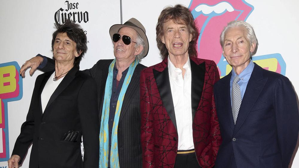 The Rolling Stones на открытии выставки «Эксгибиционизм: выставка Rolling Stones»  в Нью-Йорке, 15 ноября 2016 года