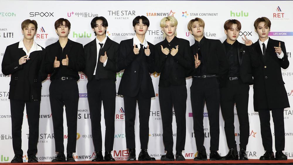Stray Kids на церемонии вручения наград Asia Artist Awards в Сеуле, 2 декабря 2021 года