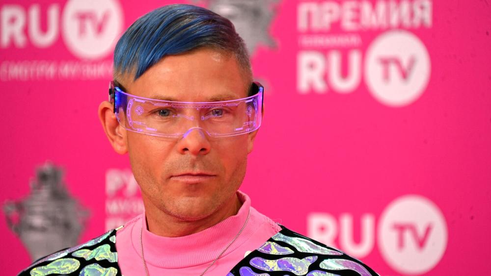 Митя Фомин на церемонии вручения премии телеканала RU.TV, 28 мая 2022 года