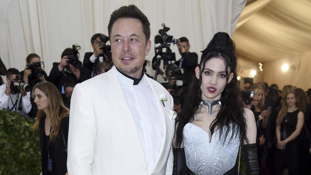 Илон Маск и Граймс на Met Gala, 7 мая 2018 года