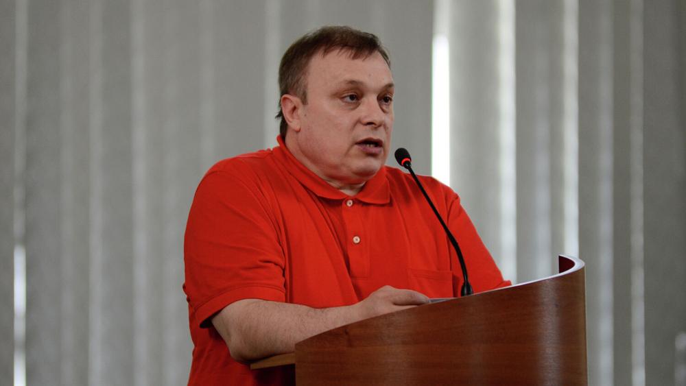 Андрей Разин на открытии выставки «Крым — Юг России», 31 мая 2014 года