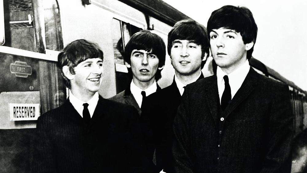 Участники группы The Beatles: Ринго Старр, Джордж Харрисон, Джон Леннон и Пол Маккартни
