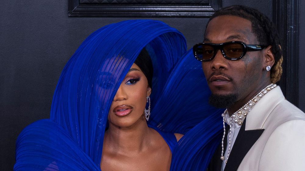 Cardi B и Offset на церемонии «Грэмми», 5 февраля 2023 года