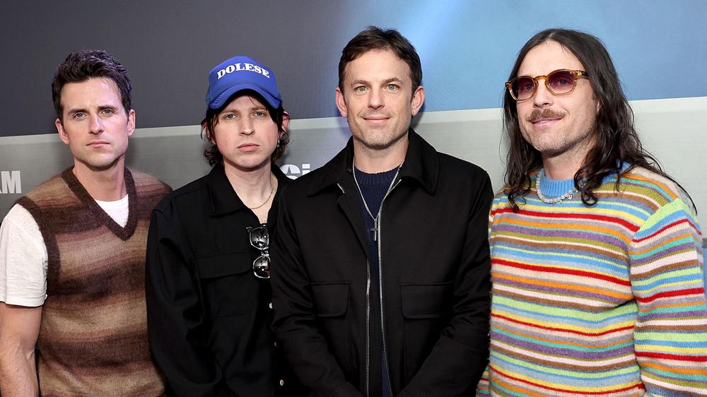 Группа Kings of Leon в SiriusXM Studios в Нью-Йорке, 27 февраля 2024 года
