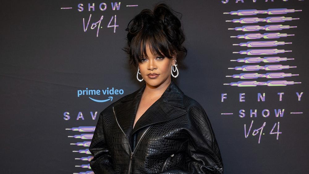 Рианна на презентации шоу Rihanna's Savage X Fenty Show Vol. 4, 9 ноября 2022 года