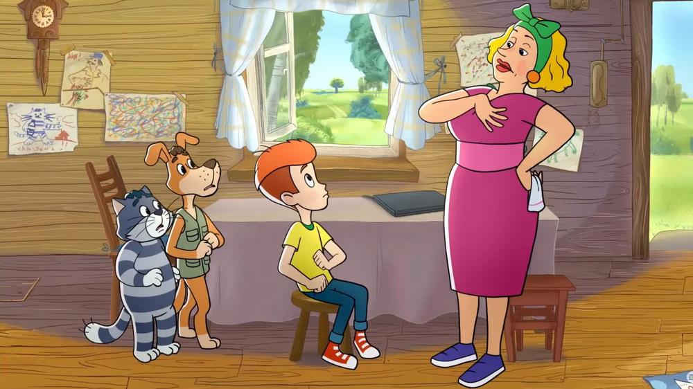 Кадр из мультсериала «Простоквашино»