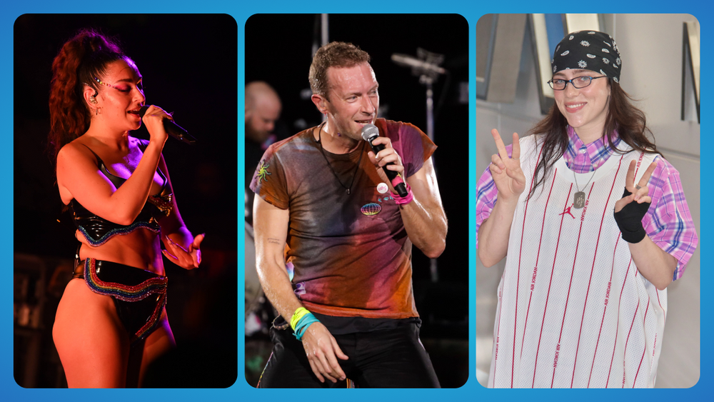 Charli XCX, Coldplay, Билли Айлиш