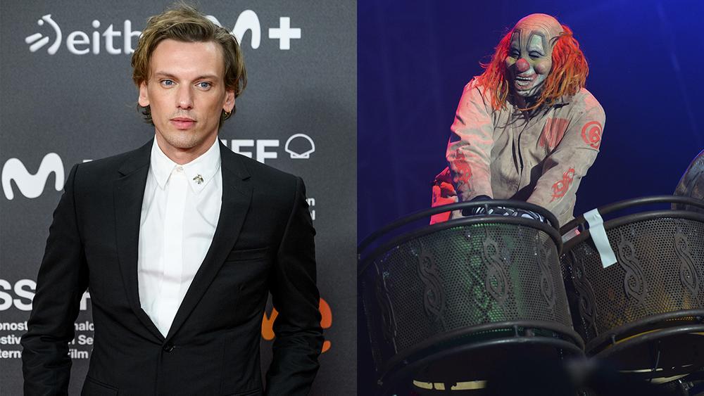 Джейми Кэмпбелл Бауэр и участник группы Slipknot Шон Крейен