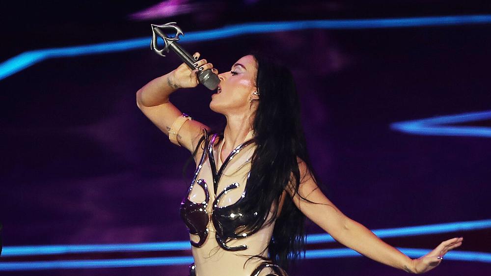 Кэти Перри выступает на фестивале Rock In Rio, 20 сентября 2024 года