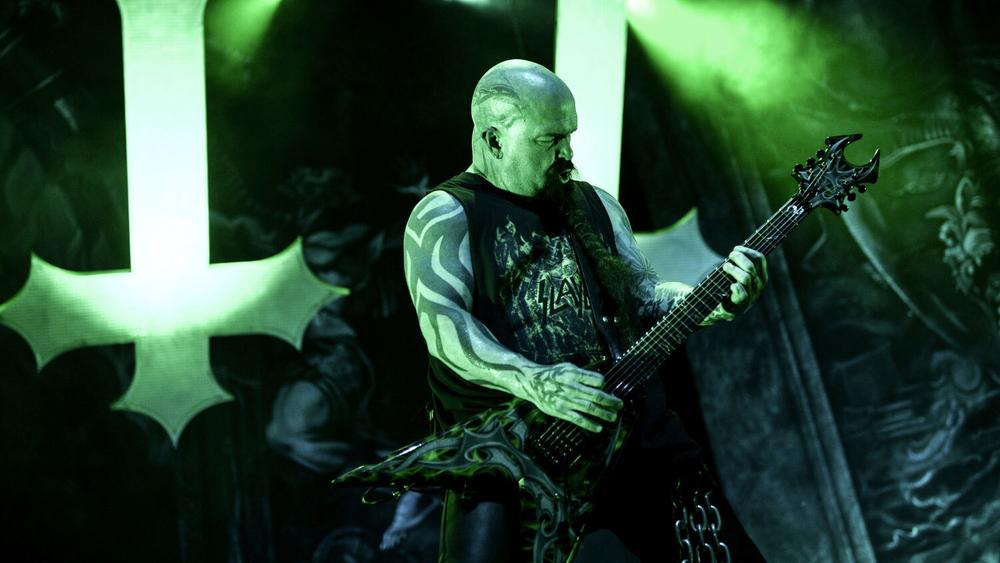 Керри Кинг во время концерта групп Slayer и Anthrax в Москве, 9 декабря 2015 года