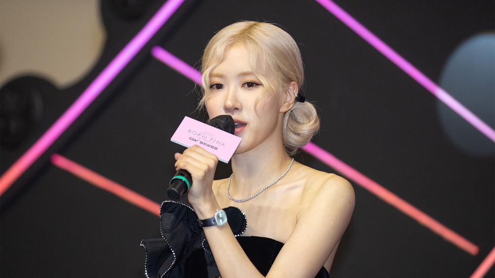 Розэ на мероприятии в честь выхода концертного фильма группы BLACKPINK World Tour BORN PINK in Cinemas в Сеуле, 9 августа 2024 года