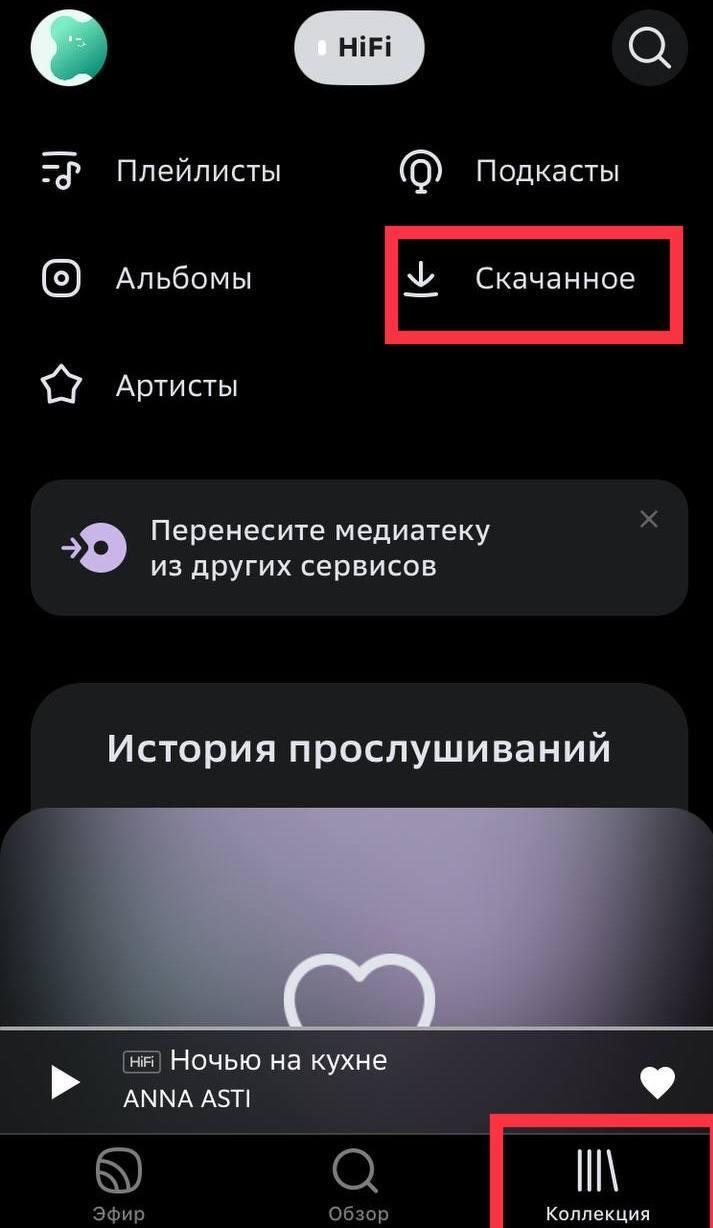 Как слушать музыку офлайн в приложении Звук