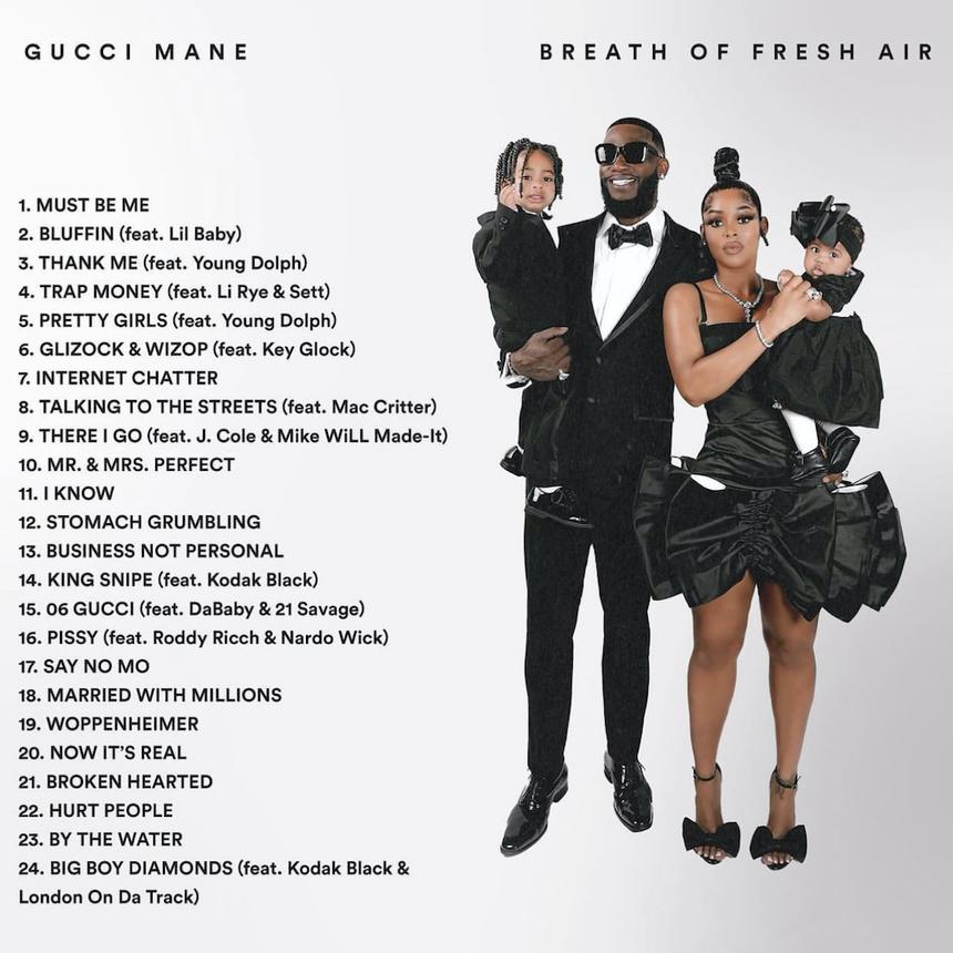Треклист альбома Breath Of Fresh Air от Gucci Mane