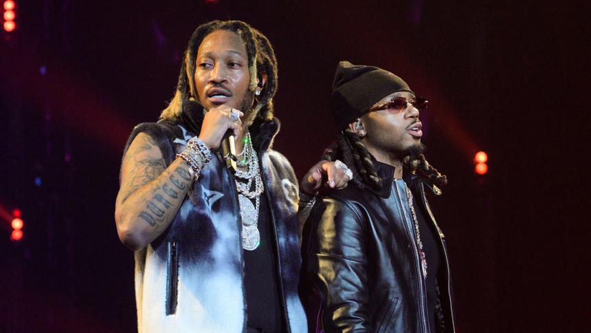 Future и Metro Boomin выступают во время «One Big Party Tour» Future & Friends, 14 января 2023 года