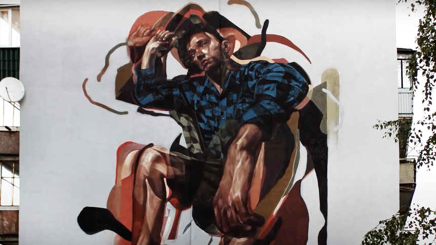 Кадр из документального фильма Out in the open: Street art from Russia