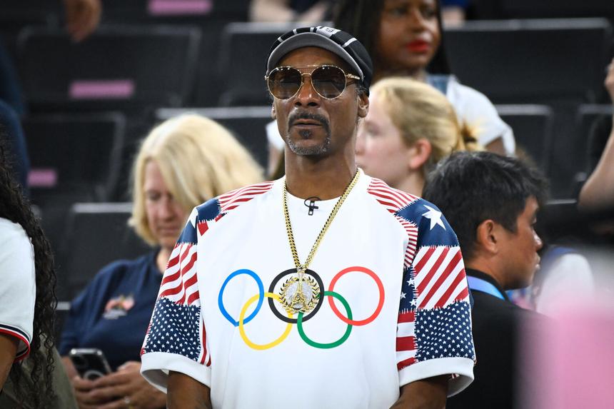 Snoop Dogg на Олимпийских играх в Париже, 6 августа 2024 года