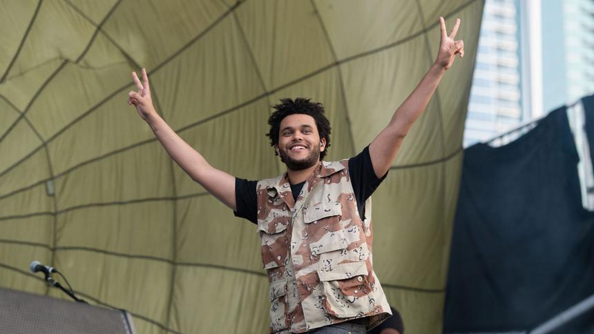 The Weeknd выступает на фестивале Lollapalooza, 4 августа 2012 года