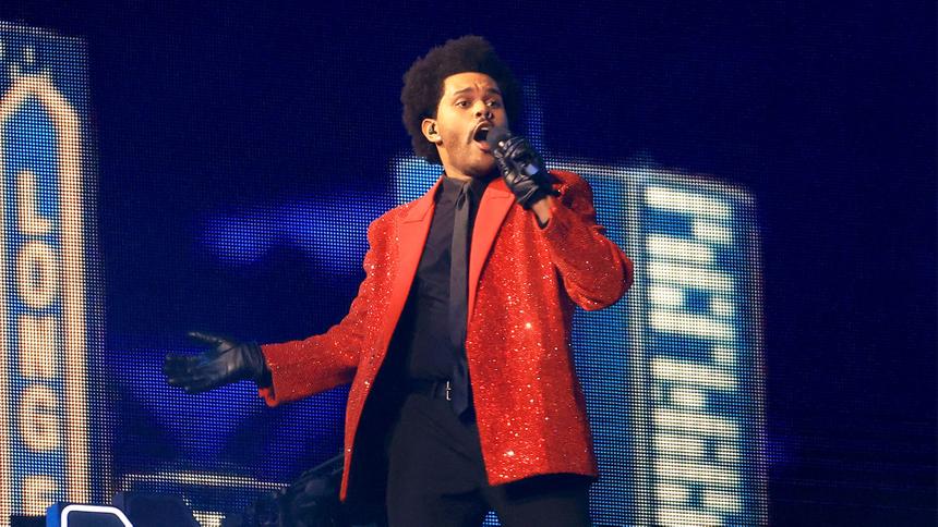 The Weeknd выступает на Суперкубке, 7 февраля 2021 года