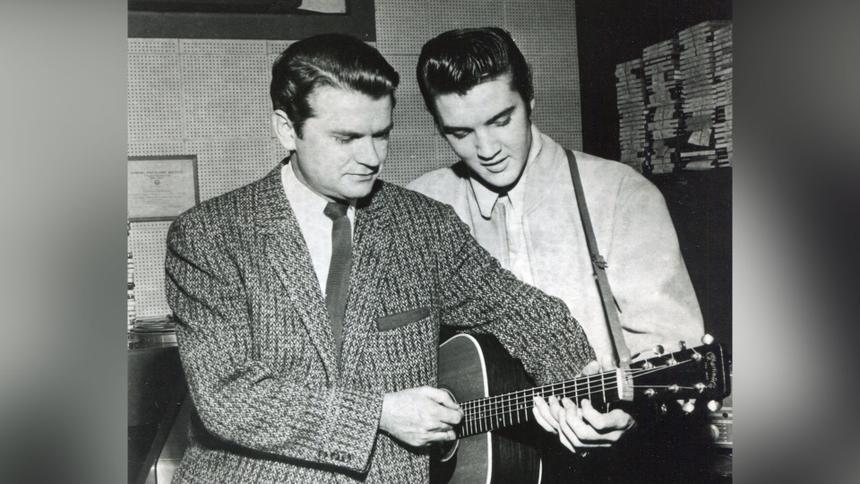 Сэм Филлипс и Элвис Пресли, 1956 год
